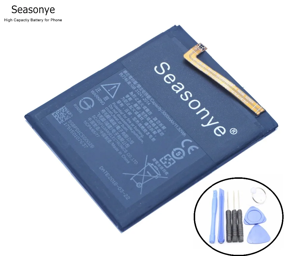 

Seasonye HE317 / HE 317 3000mAh / 11.52Wh Phone Replacement Battery + Screwdriver Tools for nokia6 nokia 6 N 6 TA-1000 TA-1003
