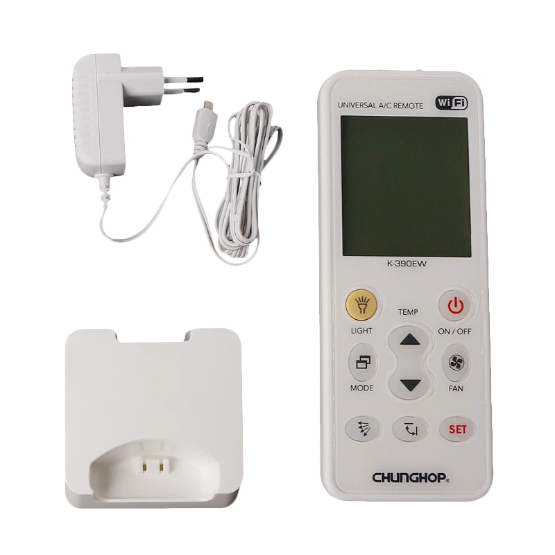CHUNGHOP AC 100-240v 50/60hz K-390EW Wifi Smart Universal Lcd Air Conditioner A/C Remote Control Controller EU Plug