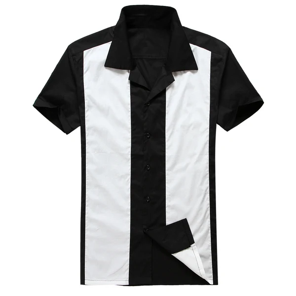 Праздничная одежда Мужчины Рубашка vintage дизайн рокабилли рубашка плюс размер xl Большой Панк metal rock бренд 50-60-х годов blusa masculino roupas - Цвет: ST108