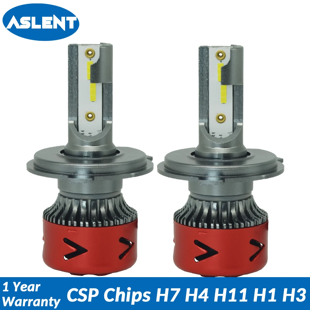 

ASLENT Car Headlight 110W CSP Chips H4 H7 H11 H1 H3 H13 9005 9006 9004 9007 Hi-Lo Beam 14000lm 6500K Auto Lamp Led Fog Light 12v