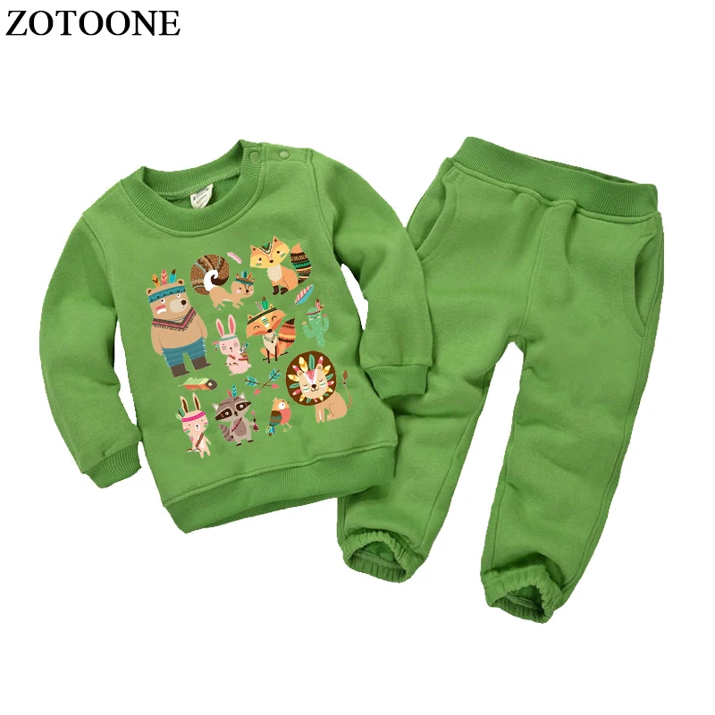 ZOTOONE Iron On Owl Patches For Clothes Stickers DIY Cute Cartoon Animal Patch Set Transfers For Children Clothing Applique D