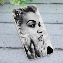 Hybrid Soft TPU Silicone Cover for iPhone 6 Rita Ora Phone Case for iPhone 6 Plus 6S 7 8 X Xs Max XR 5 5S SE Backshell Hybrid Soft TPU Silicone Cover for iPhone 6 Rita Ora Phone Case for iPhone 6 Plus 6S 7 8 X Xs Max XR 5 5S SE Backshell