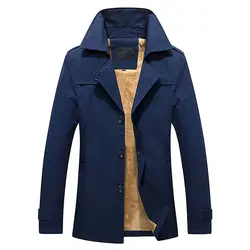 Shifuren Зима утолщаются теплый Для мужчин куртка и Пальто для будущих мам с начесом внутри плюс Размеры M-4XL мужской верхней одежды отложным