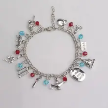 10 шт./лот, Аладдин, очаровательные женские браслеты и браслеты с надписью A, совершенно мир, животные, Хрустальная романтическая подвеска с птицей