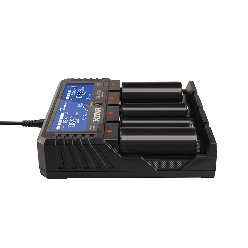 Adaptador de Carregador de Carro Carregador de Bateria Inteligente de Carregamento Carregador de 18650 Xtar Dragão Vp4 Plus Conjunto Bolsa Sondas Rápido - Image 3