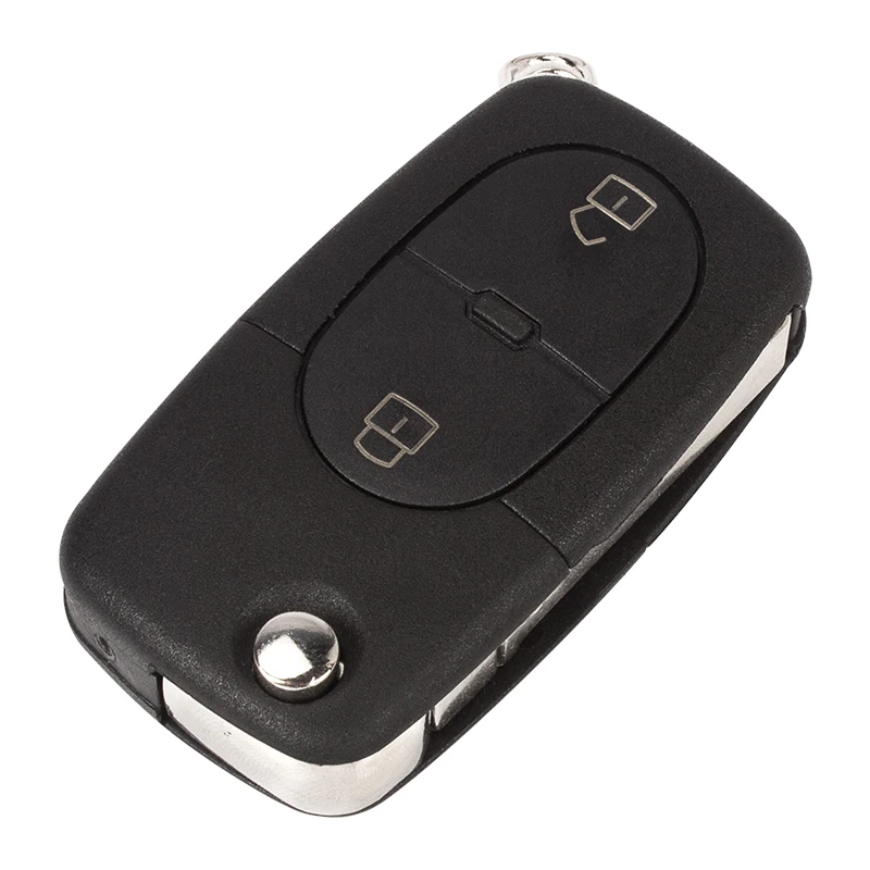 OBD2 2 кнопки дистанционного флип Автомобильный ключ крышка оболочки круглый пустой для V W Volkswagen Golf 4 5 6 Passat B5 B6 Polo камера Bora Touran
