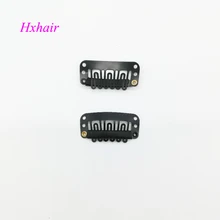 200 шт. 32 мм парики оснастки клипы/Toupee Привязать Зажимы для волос/утка волос