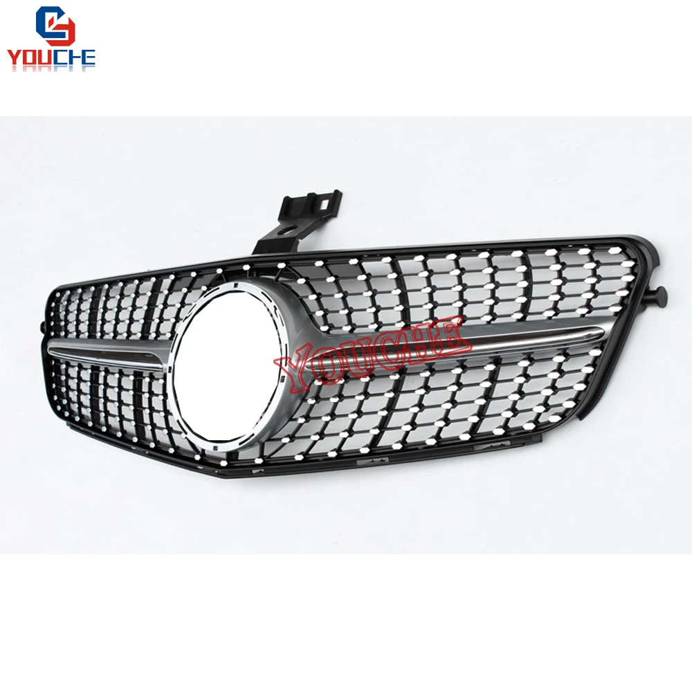 W204 GT Diamond Grill C63 AMG Style передняя решетка капота для Mercedes C C180 C200 C250 C300 C350 2008