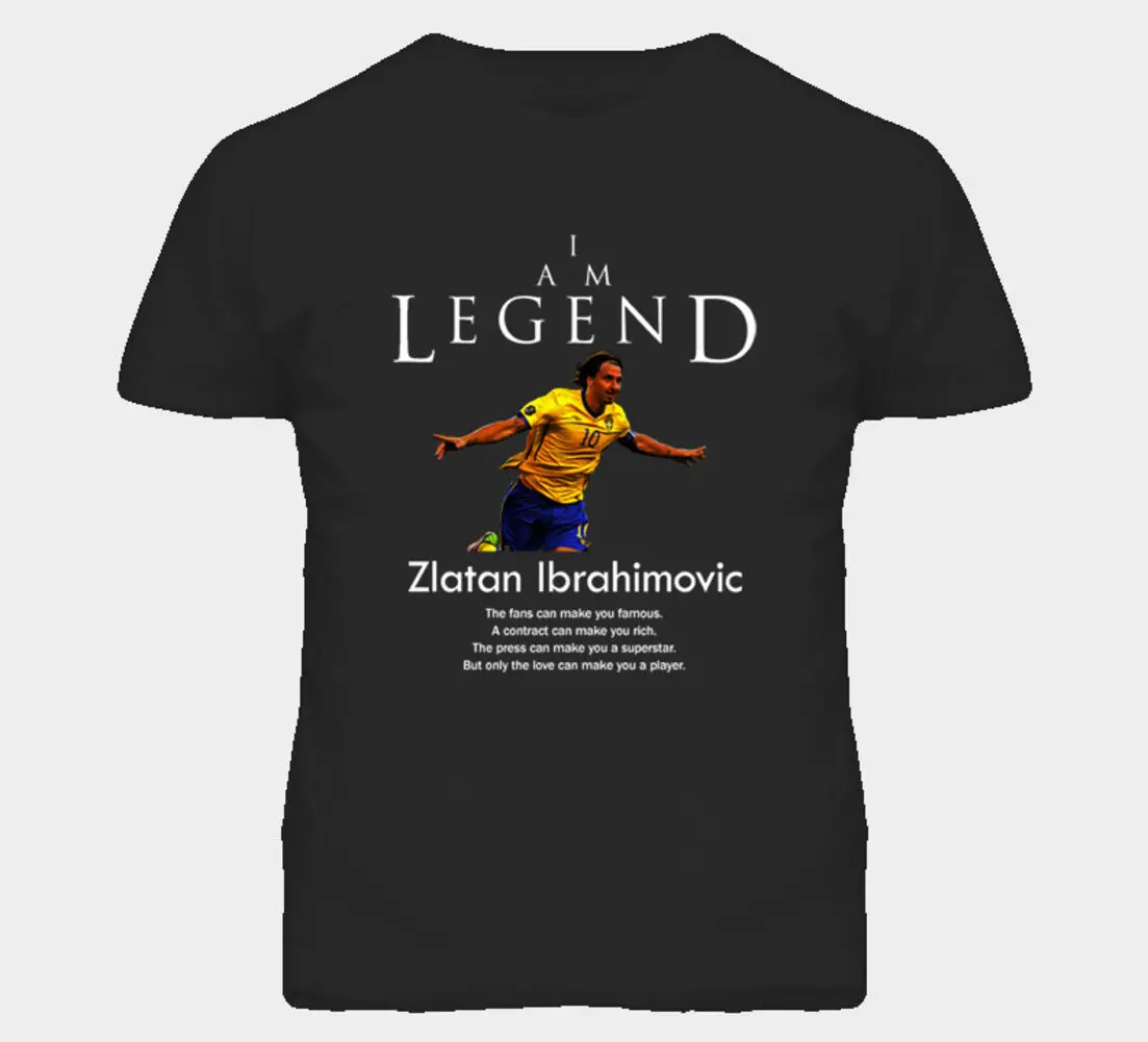 

Zlatan Ibrahimovic Sweden Legend Soccer Futbol T Shirt