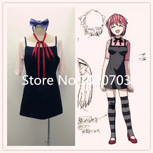 

Elfen Lied Lucy Black dress Cosplay Costume