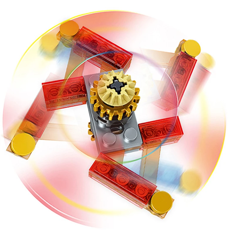 For Sale 1 Pcs Colorful Educational Toys Plastic Hand Finger Fidget Block Brick Spinner In Building 3