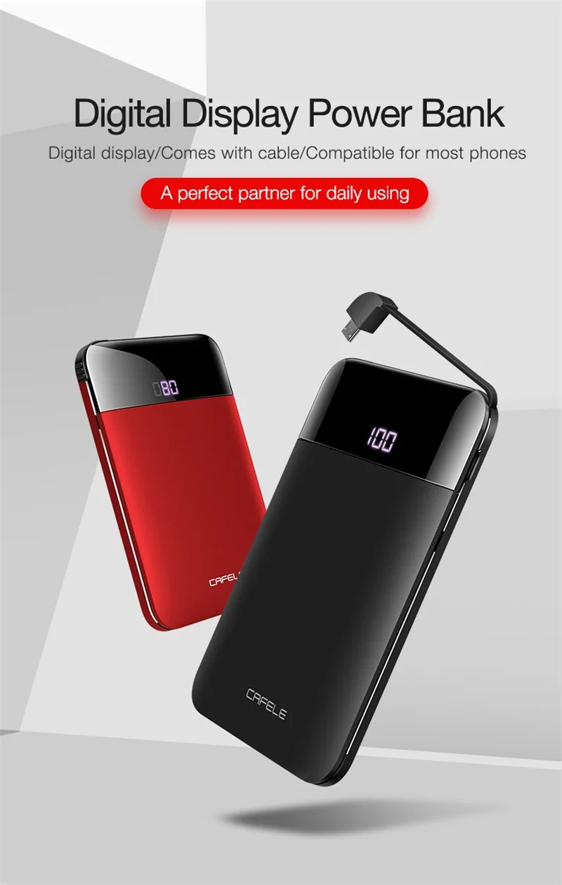 1. LED display Power Bank