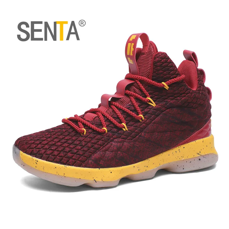 New Arrival High Top Cushioning  Basketball Shoes Lace Up Shockproof Couple Georgetown Athletic Outdoor Sport Shoes