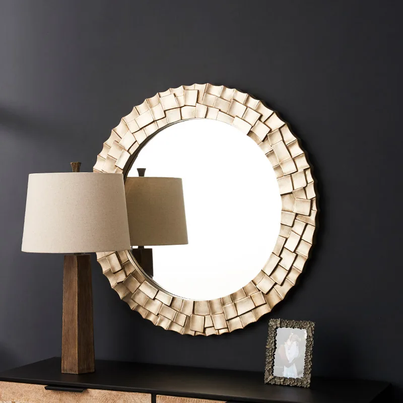 

Art American bedroom living room entrance bathroom decorative mirror model mirror creative personality toilet mirror LO611533