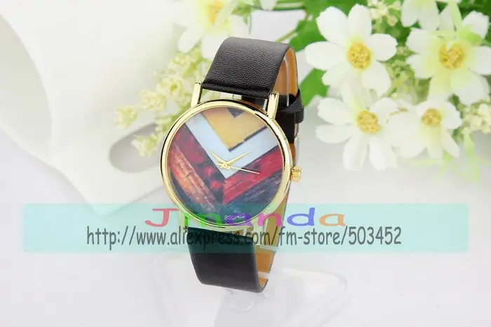 100 шт/партия модные кожаные часы индийского дизайна унисекс кварцевые нарядные часы обернуть изящные часы 4 цвета доступны