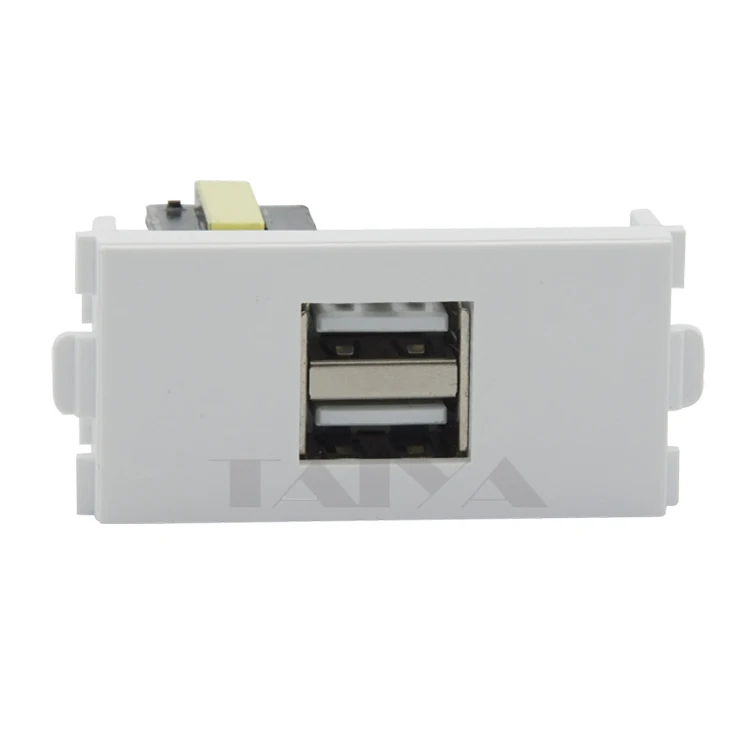 Двойной порт 220 В USB разъем для зарядки настенная пластина