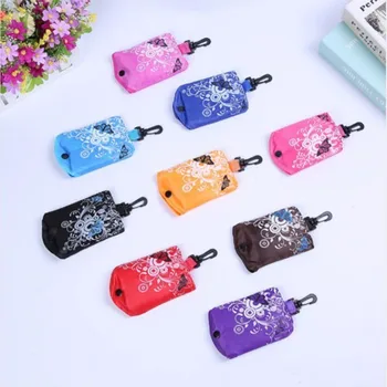 

Folding Recycle Handbag Reusable Shopping Bag Duty Washable Bag Flower Printing Household Waterproof Organization Tote Bags