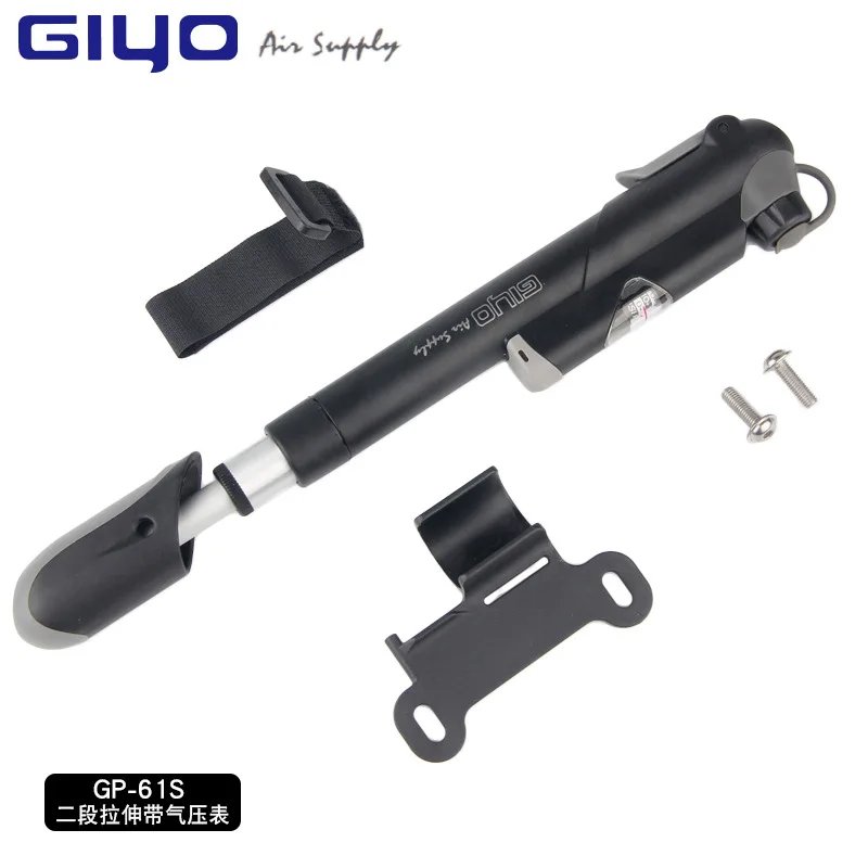 

GIYO AV / FV valve bicycle pump MTB road bike pump with barometer mini bicycle inflatable tube cycing portable pump accessories
