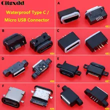 Водонепроницаемый штекер USB Type-C, USB 2,0