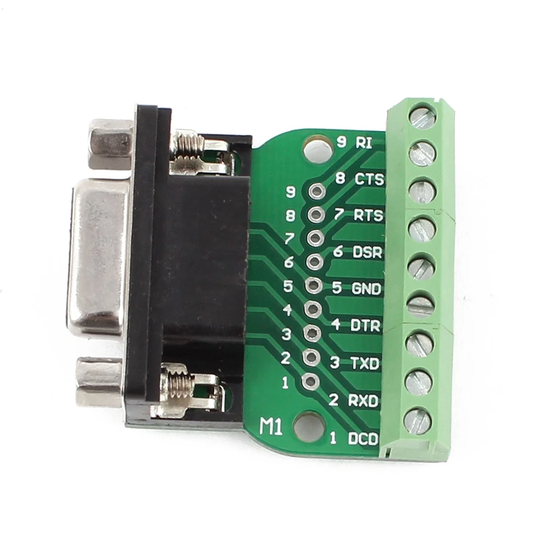 High Quality DB9 RS232 Serial to Terminal Female Adapter Connector