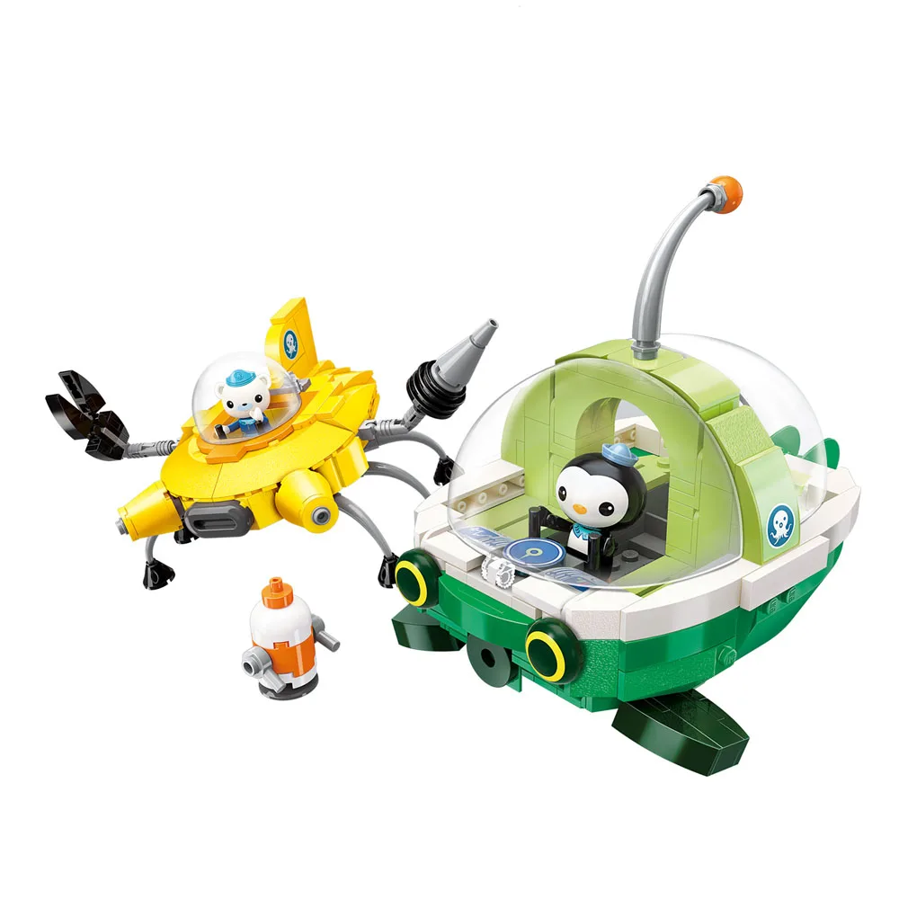 Octonauts строительный блок GUP-K Аллигатор автомобиль и kwazii shellington 330 Обучающие Кирпичи Игрушка для мальчика подарок - Цвет: 3712