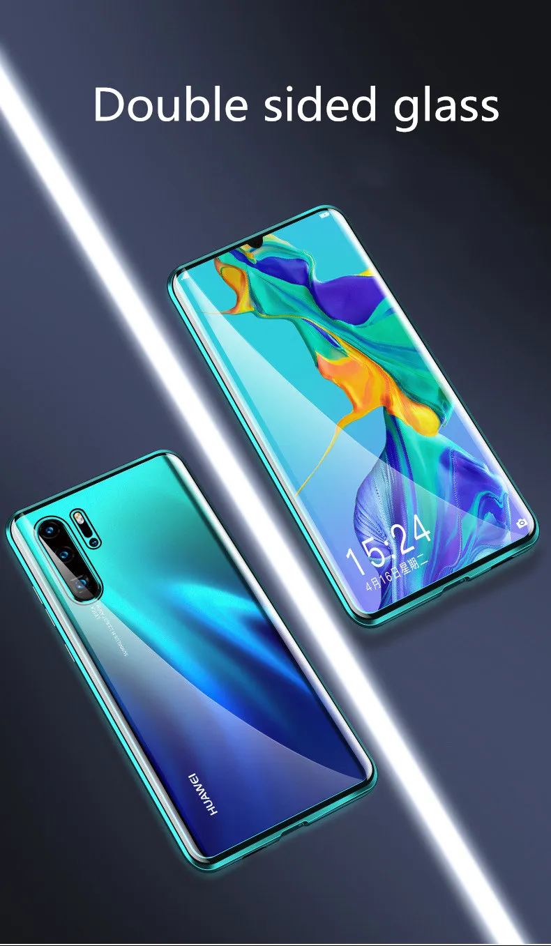 Huawei p30pro Универсальный мобильный телефон оболочка p30 двухсторонняя стеклянная Магнитная mate20pro двухсторонняя