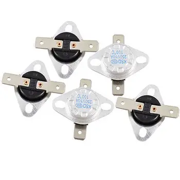 

5 Pcs 100C 212F NC Normal Close Thermostat Temperature Thermal Switch KSD301