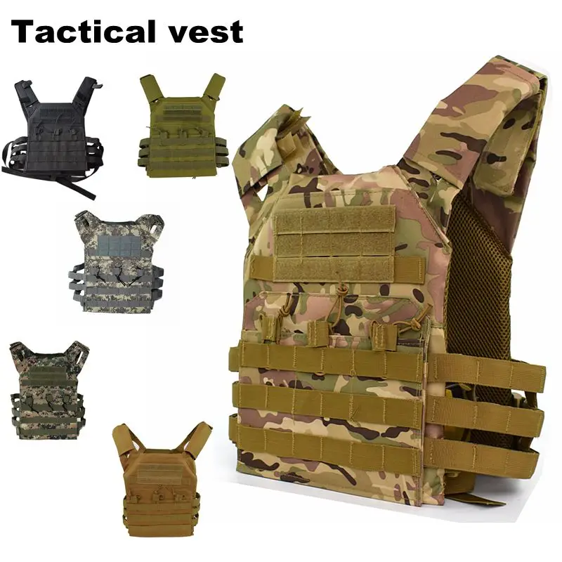 

Tactical Equipment Army Vest JPC 600D Molle Plate Carrier Vest Airsoft Gear Military Combat Body Armor Multicam Hunting Vest