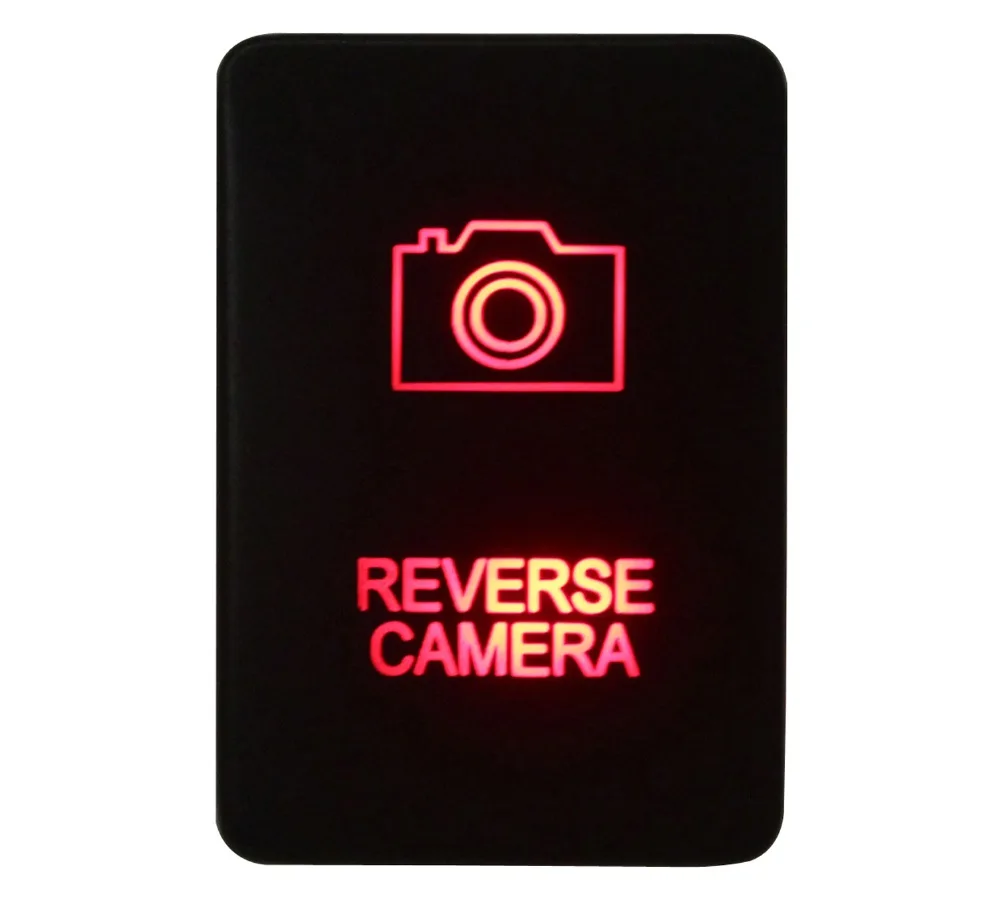 Красный светодиодный переключатель 12 V 3Amp камера заднего вида кнопочный переключатель для hilux Prado 150 200 Rav4 Toyota