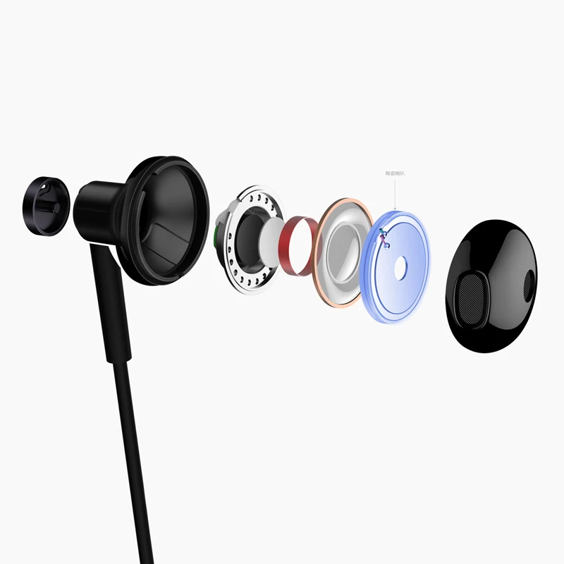 Оригинальный Новый Xiaomi mi двойной драйвер наушники 3 5 мм Половина In Ear DC Dyna c