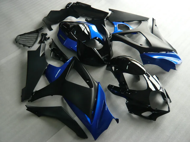Пользовательские мотоцикла обтекатель комплект для SUZUKI GSXR1000 K7 07 08 GSXR 1000 2007 2008 ABS черный синий обтекатели комплект+ подарки SG13
