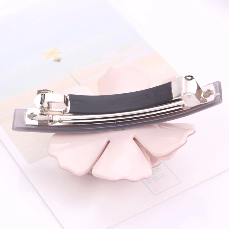 Flower Hairpins French Hair Barrettes Hair Accessaries For Women Camellia Multilayer Petal Hair Pins Cellulose Acetate Hair Clip (7)