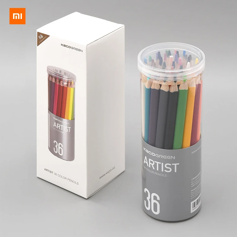 Новинка Xiaomi Mijia Youpin KACO art color 36 цветной карандаш яркие цвета толстый свинцовый