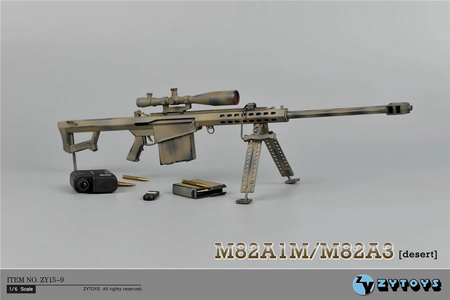Brand New 1/6 Масштаб Оружие Модель Игрушки Барретт M82A1/M200 Снайперская Винтовка Для 12