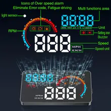 

D200 Car Head Up Display Speed RPM Fuel Consumption Water Temperature Projector Electronic Display fit Universal OBD2 Car