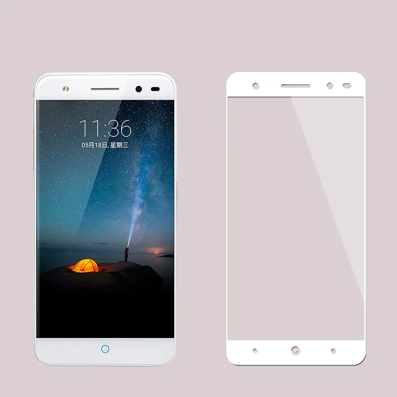 3D Curved Full Coverage Glass Protection Film For ZTE Blade A2 BV0720 Shockproof 9H Tempered Screen Protector 5.0" | Мобильные