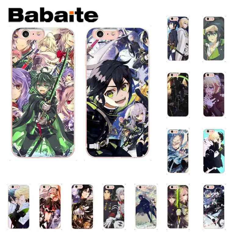 

Babaite Anime Owari no Seraph Of The End Soft Silicone TPU Phone Cover for iPhone 8 7 6 6S Plus X XS MAX 5 5S SE XR 10 Cover