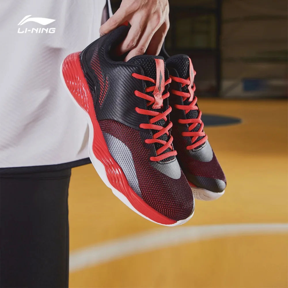 Li-Ning/мужские кроссовки для баскетбола SHADOW II на корте, спортивная обувь со средней посадкой, кроссовки ABPN019 SOND18