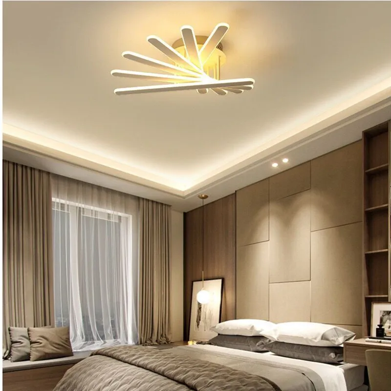 

Modern Aluminum Bedroom Led LED Pendant Lights Creative Art Living Room Ceiling Hanglamp Loft Pendant Lamp 220V Free Shipping