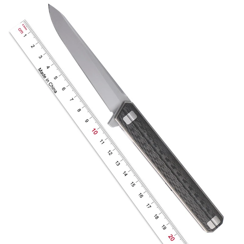 XL Qwaiken тактика Флиппер складной нож Титан + CF ручка M390 лезвие Кемпинг Открытый
