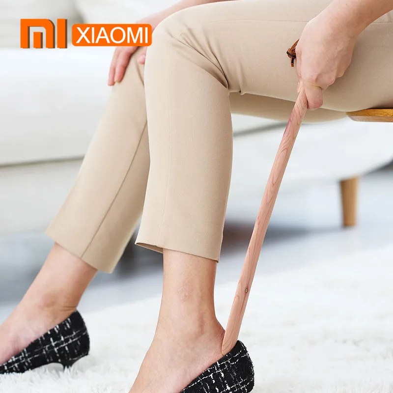 Оригинальный Xiaomi Mijia Shoehorn прочный натуральный деревянный башмак