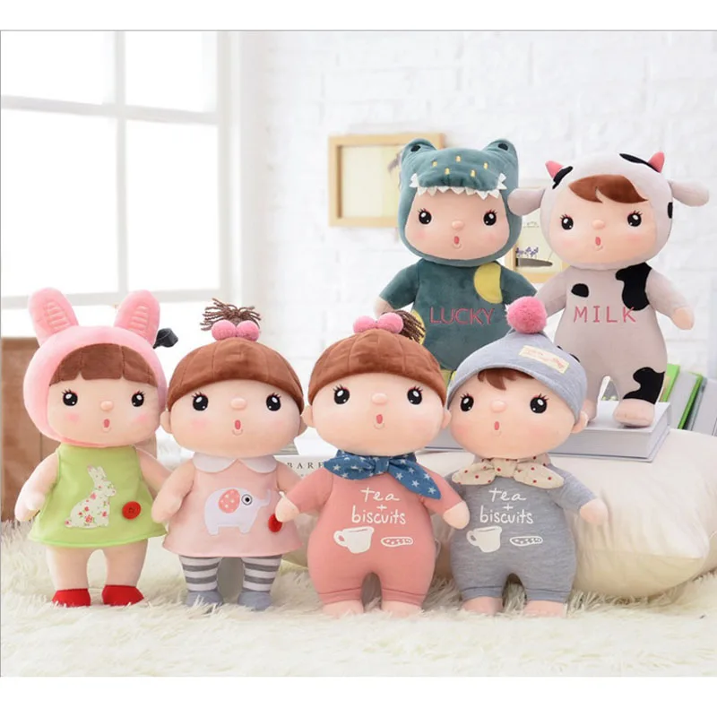 

Metoo Sugar Bean girl Stuffed Soft Animals Angela Plush Toys Sleeping Dolls kids Child Birthday cute lovely Gifts