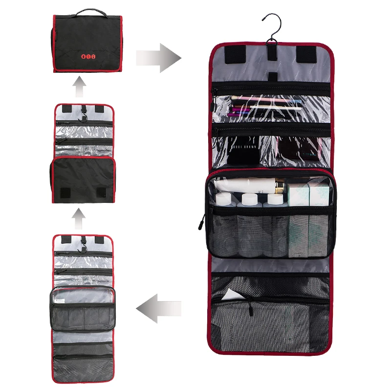 BAGSMART New Travel Pouch Waterproof Portable Toiletry Kit Bag Women Cosmetic Organizer Pouch Hanging Cute Wash Bags Makeup Bag BAGSMART New Travel Pouch Waterproof Portable Toiletry Kit Bag Women Cosmetic Organizer Pouch Hanging Cute Wash Bags Makeup Bag