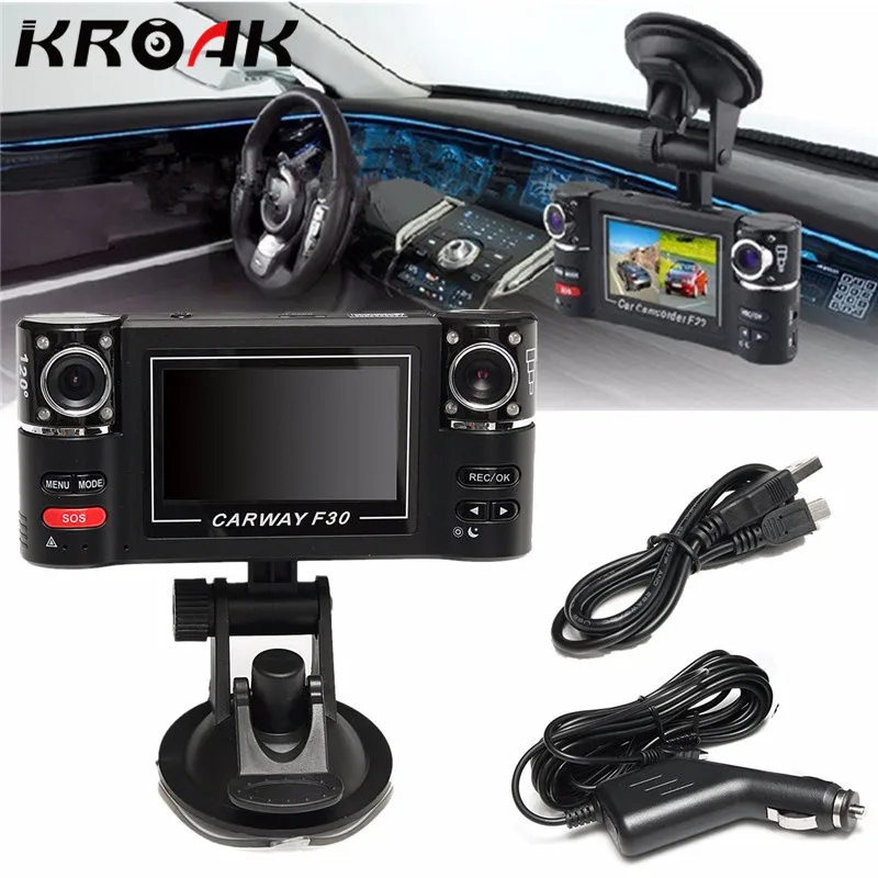 

Full HD 1080P Car Camera Recorder Car Dvr Dual Lens Dvr 2.7 Inch 2 Cameras Dashcam Digital Video Dual Dash Camera Night Vision