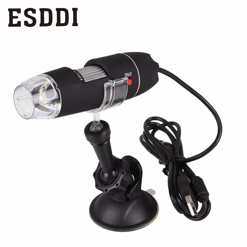 Esddi 1000X8 LED USB цифровой микроскоп зум 2MP эндоскоп PC камера видео лупа образование