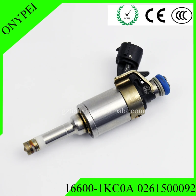 16600 1KC0A 0261500092 Fuel Injector For Nissan Juke 2011 2014 1.6L MR16DDT 16600 1KC0A