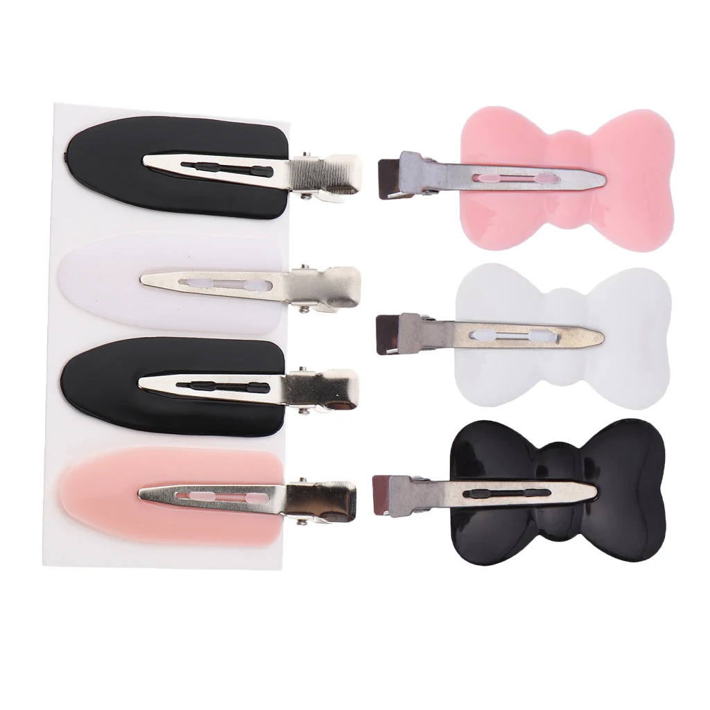 7 Pieces Women Girls Lady No Bend Hair Clips, Pin Curl Clip, Makeup No Crease Hair Clip