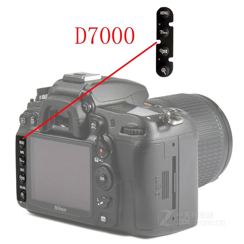 Для Nikon D90 D300 D300S D700 D600 D610 D7000 функциональный ключ DSLR камера запасной блок Ремонт Часть - Цвет: D7000