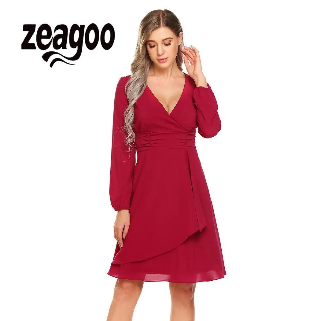 Zeagoo женское модное Сетчатое платье с вышивкой в виде роз, с открытыми плечами, с высокой талией, Повседневные Вечерние Платья с цветочным рисунком, платье на все сезоны