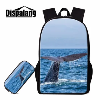 

Dispalang Animal Shark Backpack for Teenagers School Bookbag and Pencil Cases for Primary Students Cool Girly Rucksack Mochilas